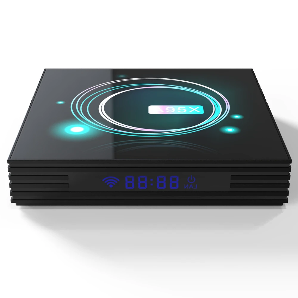 YITESIKAI A95X F3 Slim Smart TV Box Android 9.0 Amlogic S905X3 4GB 64GB Plex 8k Media player 2.4G/5G Wifi 100M BT Set Top Box