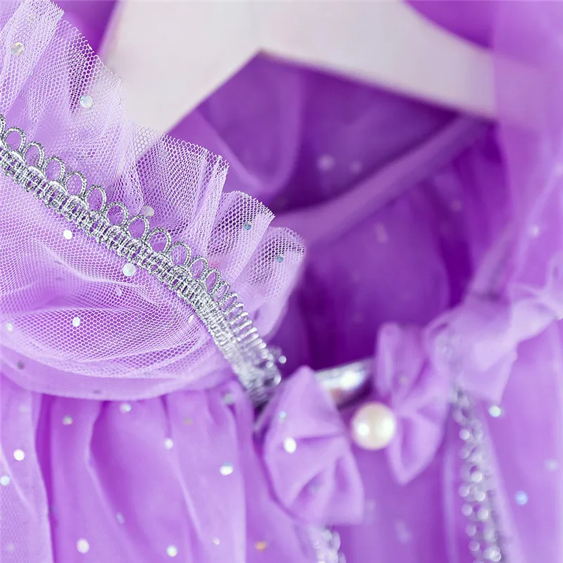 Party ball performance cloak Kids Girls Cosplay Princess Pageant Gown Cape Birthday Party Hooded Cloak #4AA20 (6)