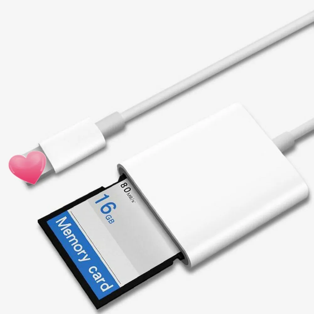 OTG кардридер для Lightning/SD/TF смарт-камера карта адаптер для считывателей для IOS iPhone iPod Apple карты памяти не нужно приложение