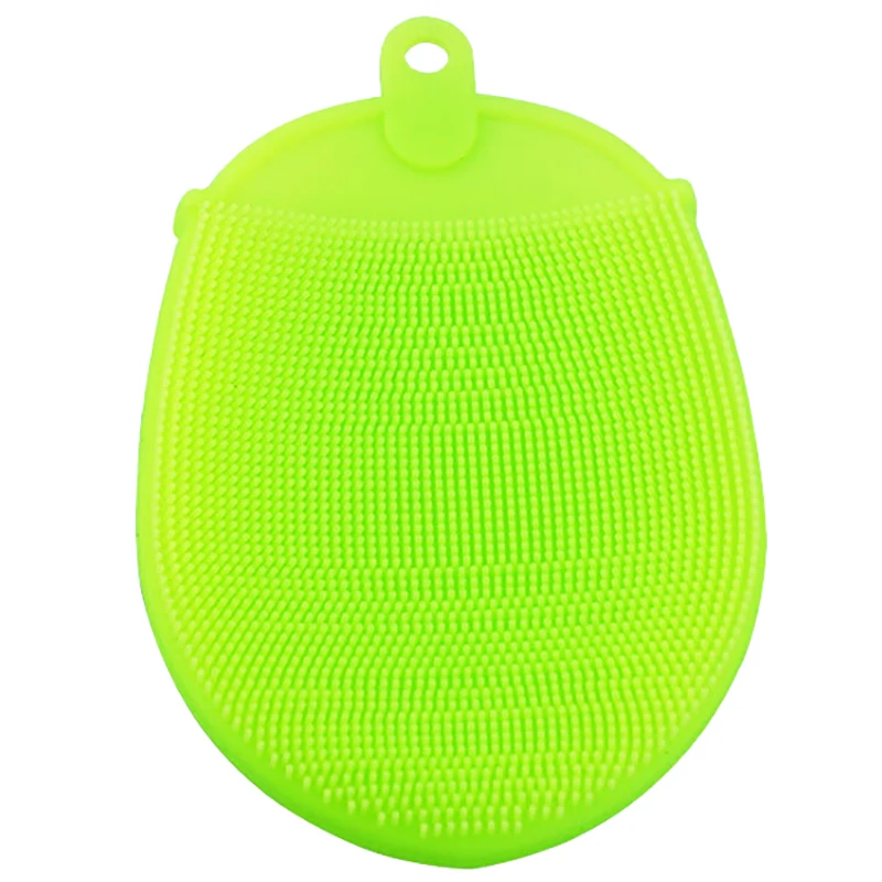 as pic Back Bath Gloves Exfoliation Shower Brush Body Bathroom Supplies Silicone Exfoliating Brush Scrubber Bath Scrub Glove Spa - Цвет: as pic