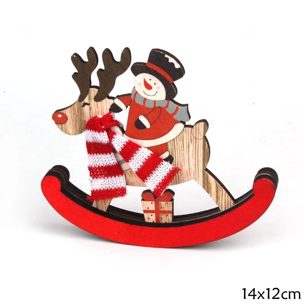G Snowman L 1 Набор мульти креативные поделки из дерева Рождественский Санта/олень деревянные украшения для рождественской вечеринки настольные украшения для дома принадлежности - Цвет: G Snowman L