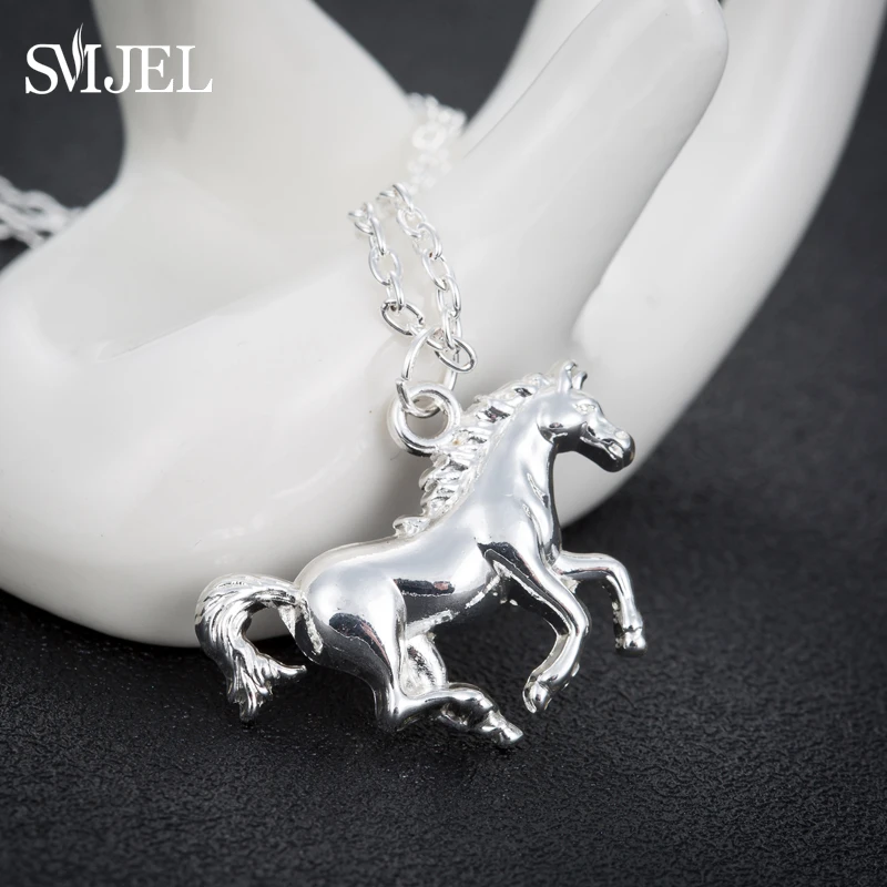 Horse Silver Origami Necklace – La Menagerie