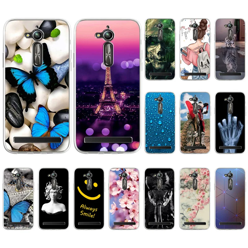 Case For ASUS ZenFone Go ZB500KL Case Silicone Soft TPU Phone Back Cover On ZenFoneGo ZB500KL 5.0 inch Shockproof Phone Bumper