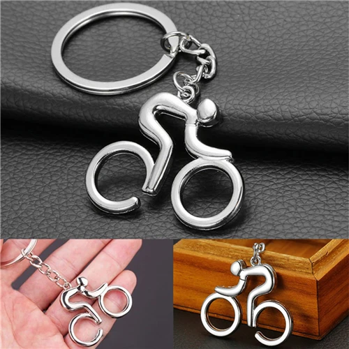 Fashion Auto Bike Shaped Bicycle Keychain Metal Key Chain For men Key Ring Gifts 1Pcs