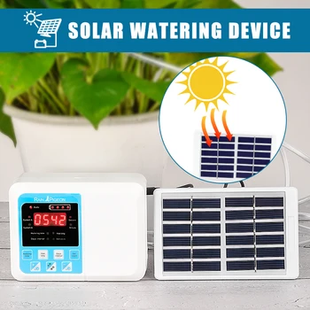 

Intelligent Garden Automatic Watering Device Timing Solar Energy Charging Water Pump Timer System Potted Plant Drip Irrigation