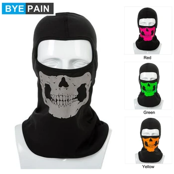

1Pcs BYEPAIN Halloween Black Cosplay CS Counter-Strike Outdoor Motorcycle Bicycle Ski Balaclava Ghost Skull Face Mask