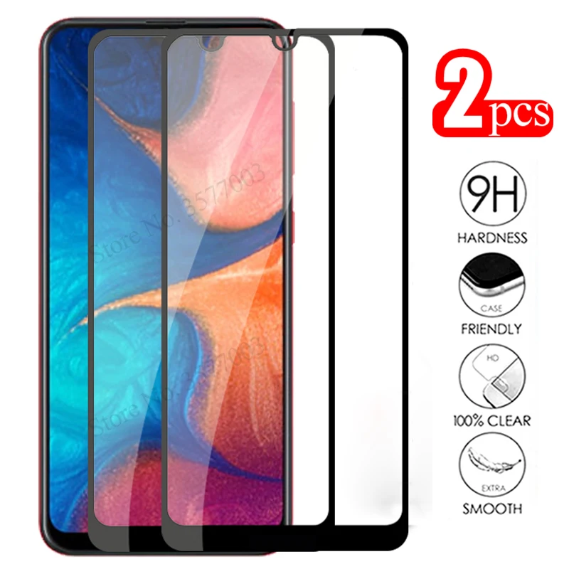 

2Pcs Tempered Glass For Samsung Galaxy A20 Screen Protector For Samsung A20E A 20 E 2019 A205 A205F a202F SM-A205F safety glass