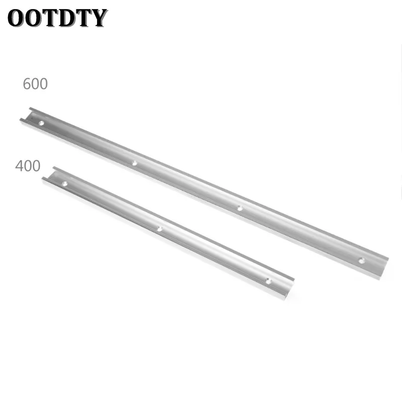 OOTDTY 400/600mm T-tracks Aluminum Slot Miter Track Jig Fixture For Router Table Bands