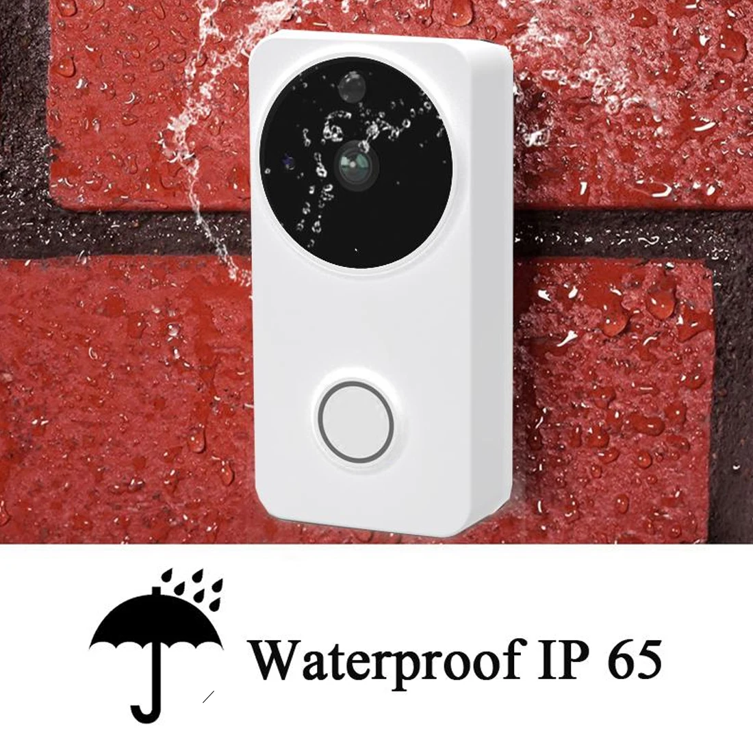 Видео дверной звонок Сигнализация дверь для iOS Android Smart wifi розетка ip-камера для домофона батарея наружная Музыка дверной звонок Водонепроницаемый