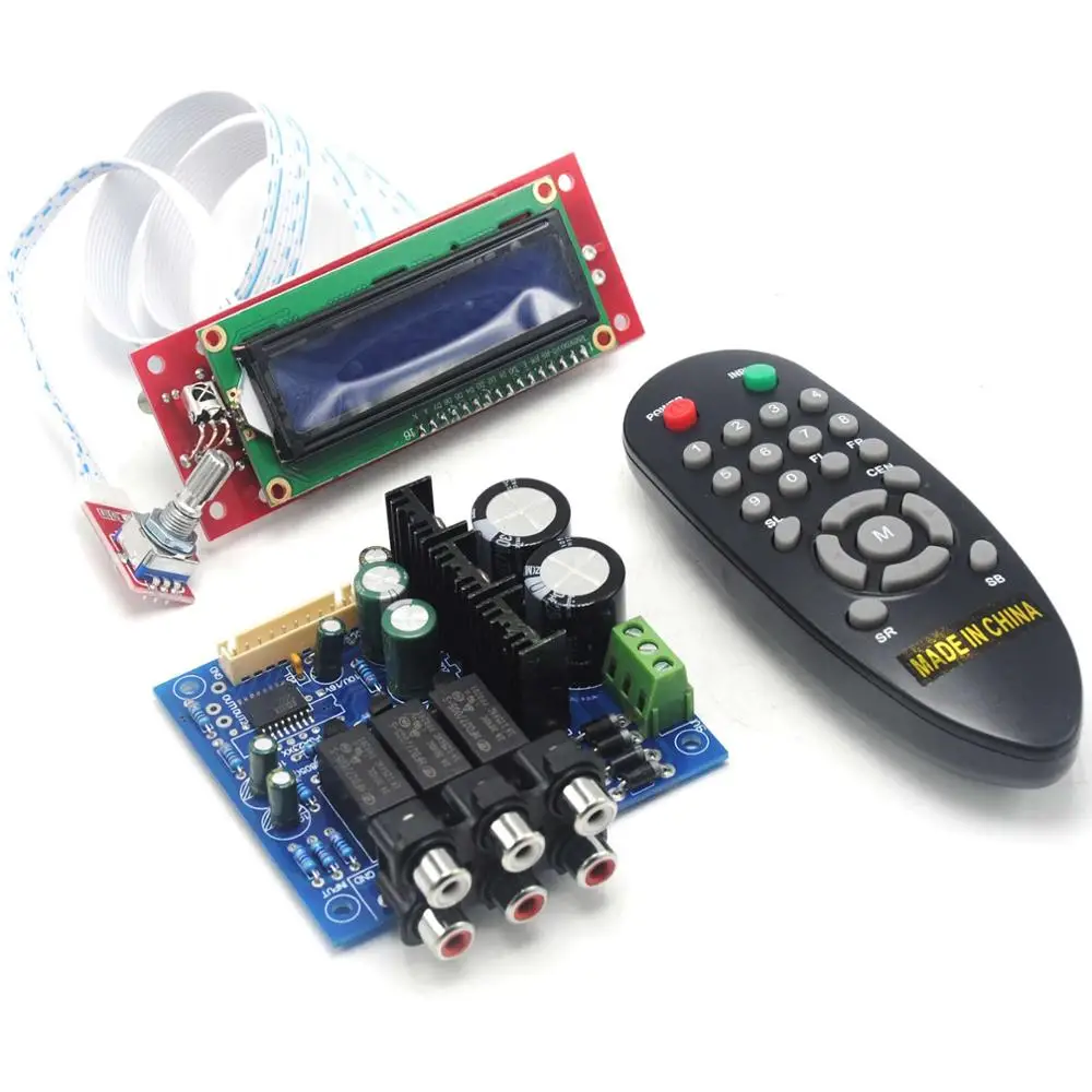 Placa Pré-amplificadora de Controle Remoto Pga2311 para Estero com Lcd para Diy