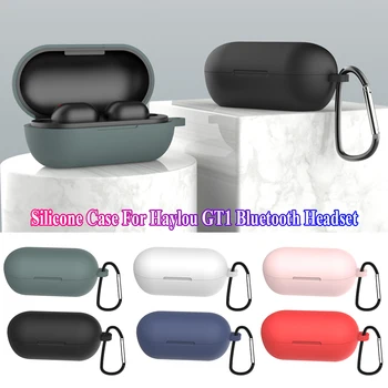 

Silicone Case Wireless Bluetooth Headset Sleeve Portable Protective Cover Earphone Box with Shell Buckle For Xiaomi Haylou GT1