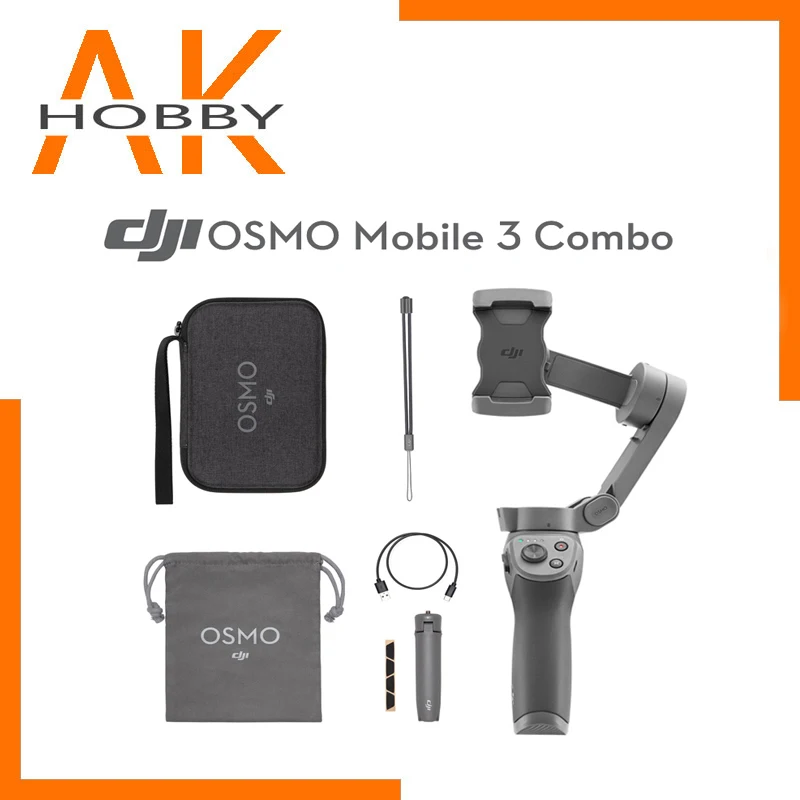 В наличии DJI Osmo Mobile 3/Osmo 3 комбо это складной gimbal для смартфонов с интеллигентая (ый)