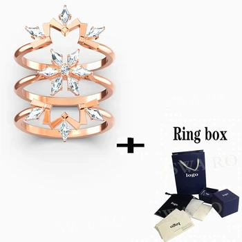 

SWA 2020 New Beautifully Designed Magic Ring, Charming Snowflake Pattern Jewelry Is The Most Romantic Gift For Girlfriend