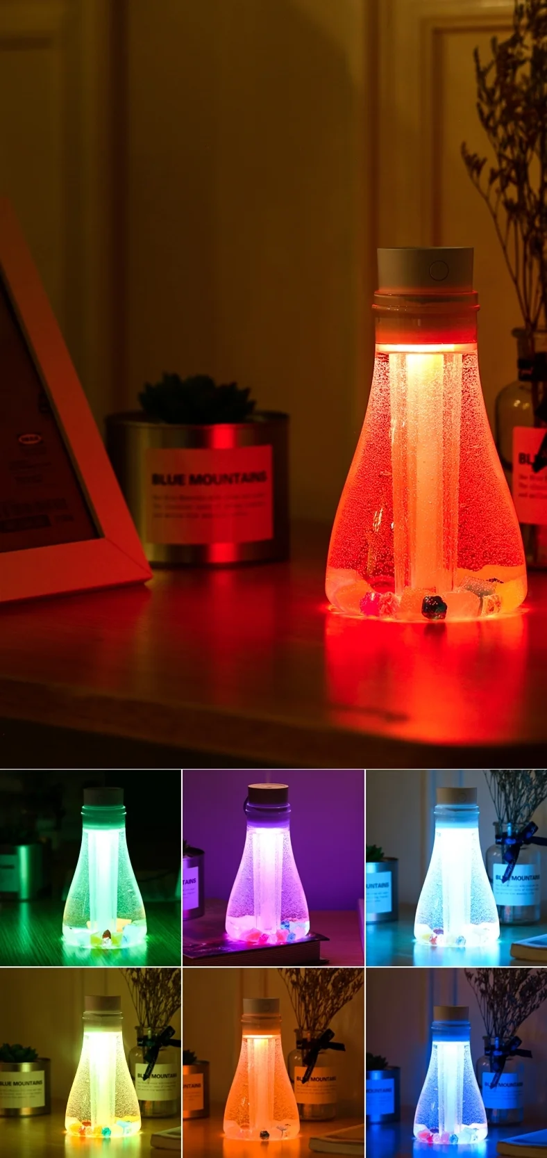 500 мл домашний увлажнитель воздуха ароматерапия эфирные масла диффузор тумана мини-лампа Арома диффузор ночник Увлажнитель Fogger