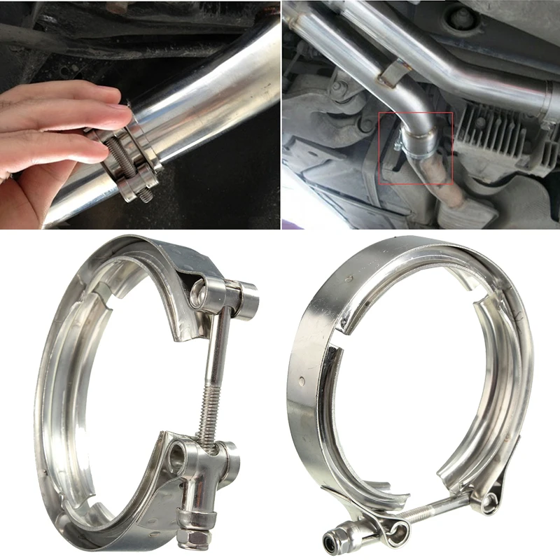 

Exhaust Clamp Pipe Stainless Steel For turbines Universal Durable Tool Parts Engine Brand New