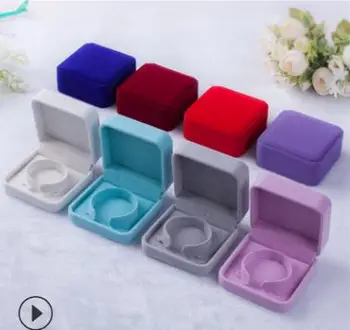 

Wholesale high quality jewelry packaging box in velvet for bracelet jewelry accessories