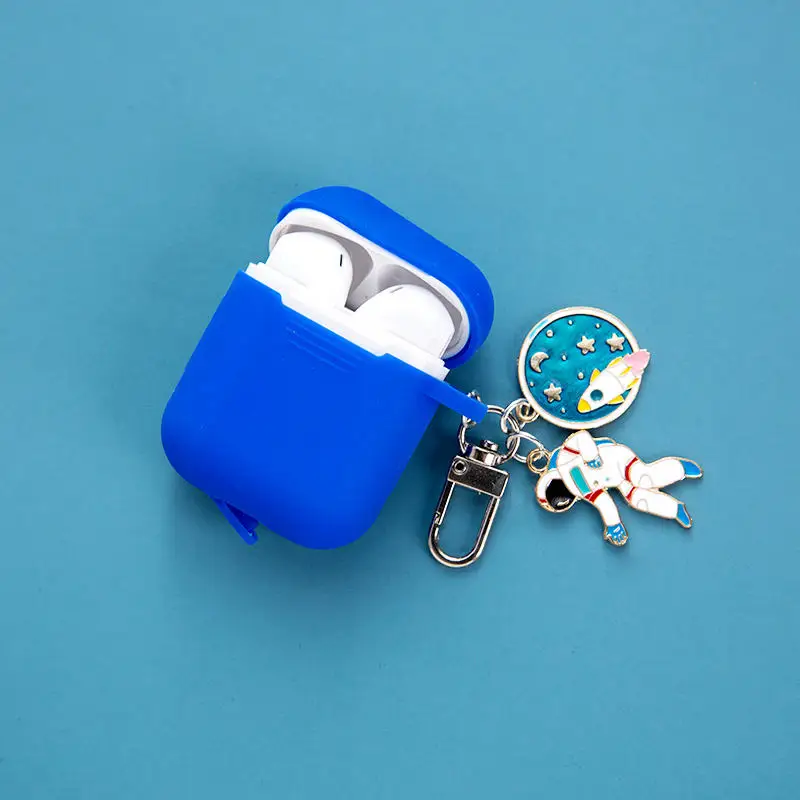 Космический астронавт пилот Spaceman силиконовый чехол для Apple Airpods 2 аксессуары чехол защитный чехол сумка чехол для наушников брелок