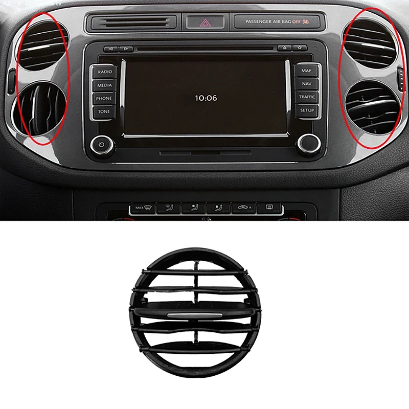 Air Conditioner Instrument Panel for Tiguan 2010- Instrument Desk Outlet Tuyere A/C Air Vent Folding Fittings