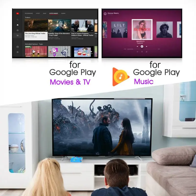 1Set 4GB 32/128GB H96 Mini for Android 9.0 Smart TV Box H6 Quad Core 6K Wifi HD Player Set Top Box
