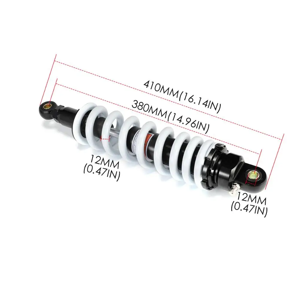 2pcs 12mm/0.5in Rear Shocks Absorbers Suspensions Bumper Springs Fit for Y-Zinger PW50 Acouto Rear Shock Absorber 