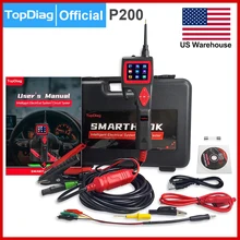 

TopDiag P200 9-30v Car Circuit Tester Power Probe Kit 12/24 Volt Digital Multimeter Oscilloscope Injector For Truck Motorcycle