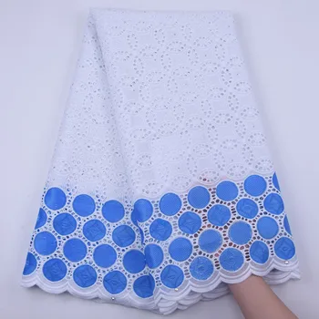 

Swiss Lace Fabric 2020 Latest Embroidery 5Yard African Cotton Lace Swiss Voile Lace Popular Dubai Style Fabrics Y1857