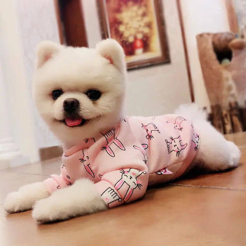 2019 Лидер продаж Одежда с принтом в виде собак зимние теплые Pet куртки для щенков
