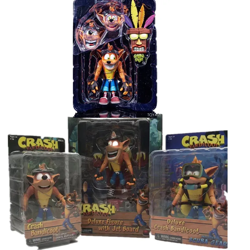 4 стиля Crash Deluxe фигурка с струйной доской ПВХ игрушки географическими картами