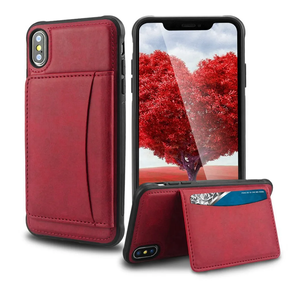 KISSCASE PU кожаный чехол для iPhone XS Max XR X 7 8 Plus Магнитный Флип-держатель карт Телефон 6 6s