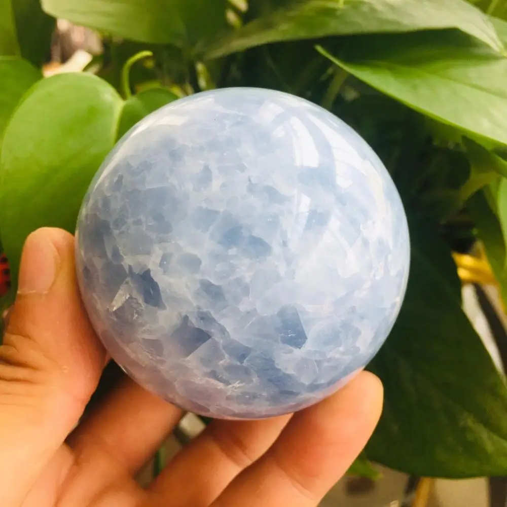 

1pcs Natural Blue Celestite Sphere Quartz Crystal Ball Healing 60MM