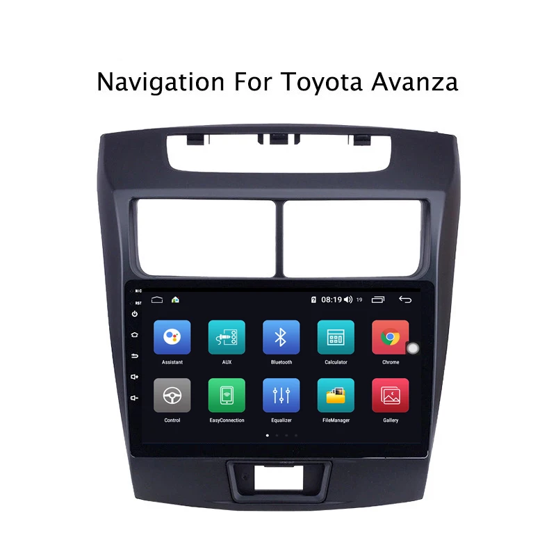 Ectwodvd 9 дюймов Andriod 8,1 автомобильный DVD gps для Toyota Avanza 2010- 4G ram 64G rom CarPlay DSP 4G LTE с wifi