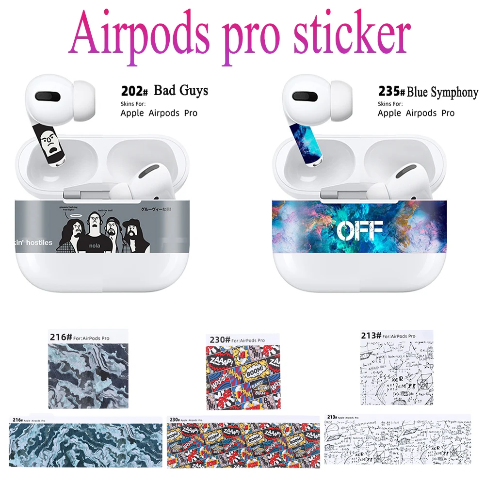 Ultra Thin Flower Print Sticker Dust Guard Cute Film Dust-proof Protector For AirPods Pro Earphone Charging Case | Электроника