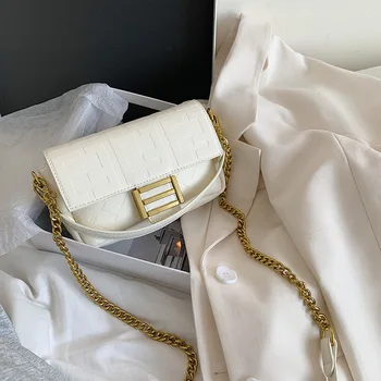 

Summer chain bag female bag 2020 new printed small square bag wild women's crossbody bag armpit bag