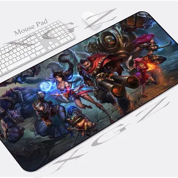 

XGZ 900x400/600x300 Xxl Custom Fashion Large Computer Keyboard Desk Pad Black Lock-edge Anime Sexy Girl Mouse Rubber Slip