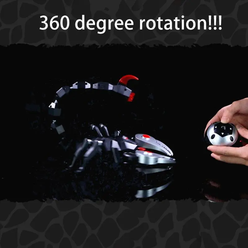 

Realistic RC Scorpion Remote Control Infrared Sounds Flashing Eyes Kids Adults Toy Best Gift 634F