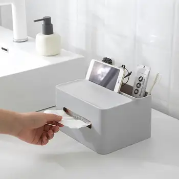 

Cosmetic Organizer Saving Space Desktop Comestics Makeup Box Tool Storage Makeup Drawer Compartment Organizers box Tissue V7W2