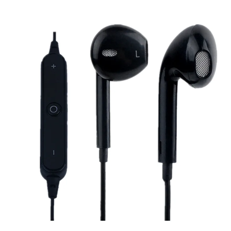 black Висячие Наушники Bluetooth, наушники-вкладыши, мини беспроводные наушники, спортивные наушники для бега с микрофоном для телефона Xiaomi IPhone huawei - Цвет: black