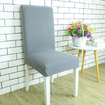 

Solid Color Chair Cover Spandex Stretch Slipcovers Chair Protection Covers For Dining Room Kitchen Wedding housse de chaise
