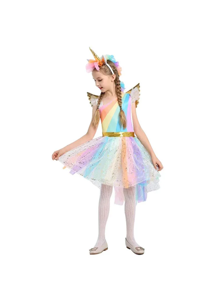 Girl-Unicorn-Dress-Up-Kids-Summer-Rainbow-Sequin-Party-Tutu-Dress-1000-3