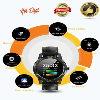 

New Smart Watch IP68 Waterproof Activity Tracker Fitness Tracker Smartwatch Clock BRIM For Men For Android iphone