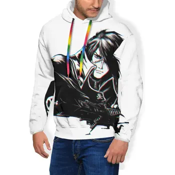 

Harlock Hoodie Space Pirate Hoodies Polyester Long Sleeve Pullover Hoodie Warm Loose Grey Fashion Men Hoodies