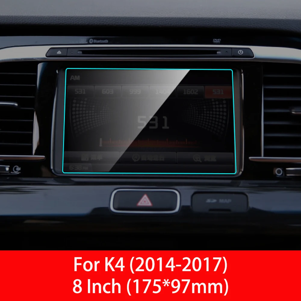 Автомобильный экран протектор gps навигация для Kia Sportage K2 K3 K4 K5 KX5 Закаленное стекло Защитная пленка для экрана авто аксессуары - Название цвета: For K4