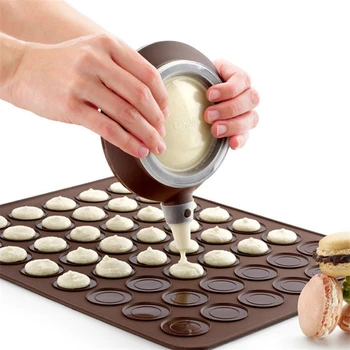 

Silicone Baking Mould Mat Macaroon Cake Pastry 30-Cavity DIY Mold Baking Mat Kitchen Bakeware Tools
