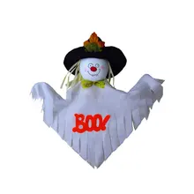 Halloween Hanging Ghost Windsock Spook Fly Witch Scarecrow Doll Holiday Party Decoration Patio Lawn GardenWhite Ghost Doll