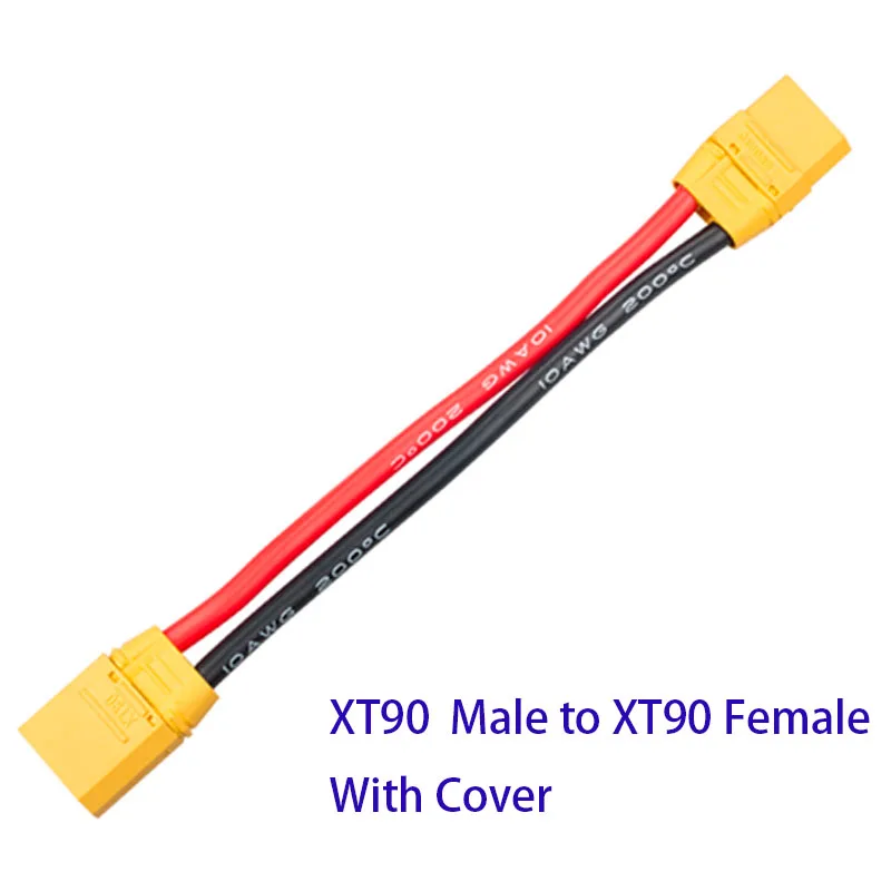 XT30 XT60 XT90 XT90S EC2 EC3 EC5 Tamiya MPX Deans JST câble d'extension mâle à femelle fil 14awg 10/15 cm pour chargeur de batterie RC – Image 3