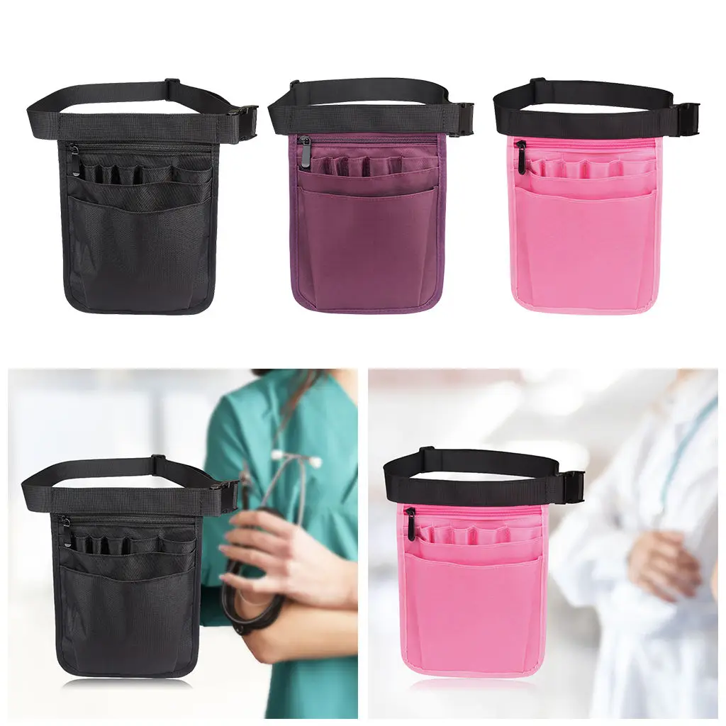 Nurse Organizer Bag Belt Extra Pocket Fanny Pack Nurse Waist Bag Women Shoulder Pouch Case 900D Nylon Accessories Tool 1pc