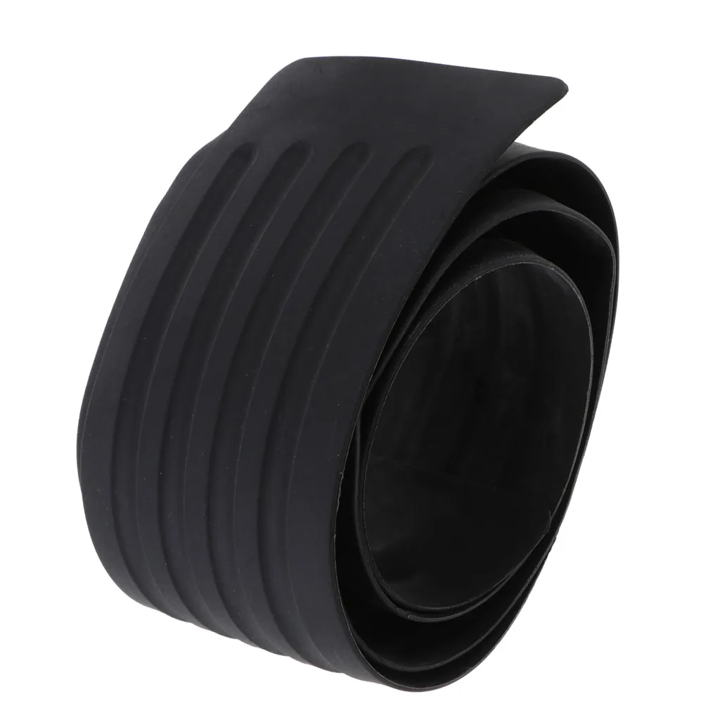 Car Auto Rear Bumper Edge Paint Scratch Protector Guard Cover Plate Black