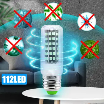 

112 LED Lamp 220V Corn Bulb 800LM LED E27 Led Energy Saving Light for Home 10W 2835SMD germicidal corn lamp cup