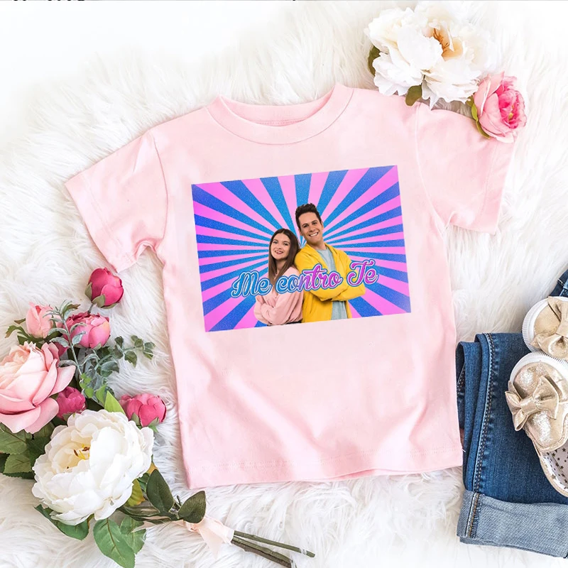Kawaii Me Contro Te Children's Print Graphic T-Shirt – Short Sleeve Kids' Top
