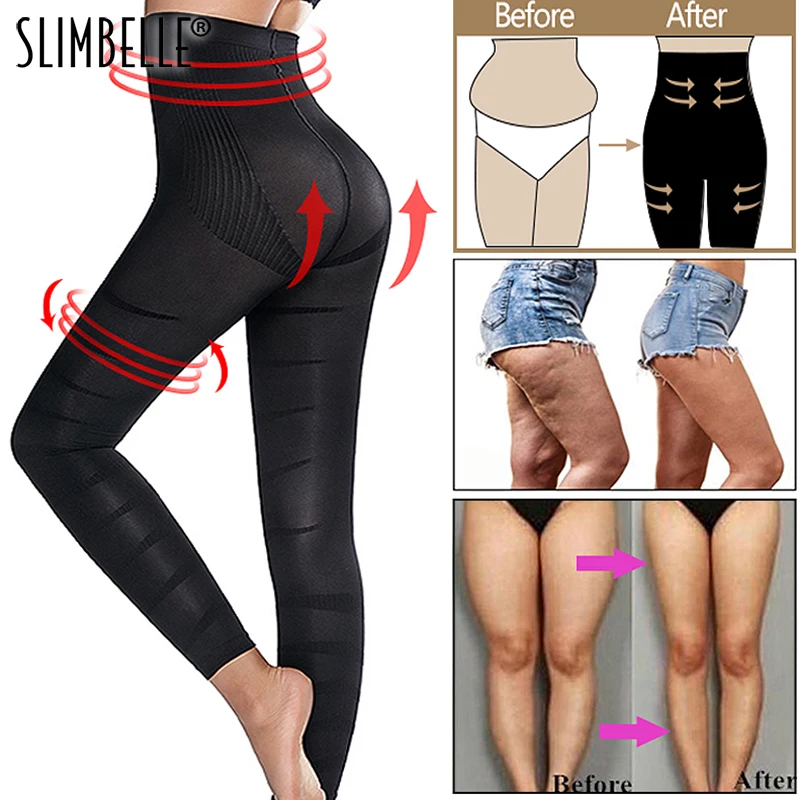 Shapewear Anti Cellulite Compression Leggings Leg Slimming Body Shaper High Waist Tummy Control Panties Thigh Sculpting